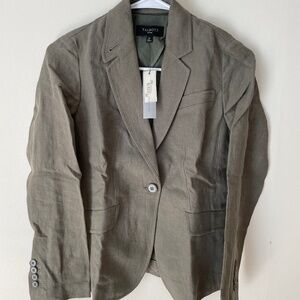 Talbots Rosemary Green Linen Jacket
